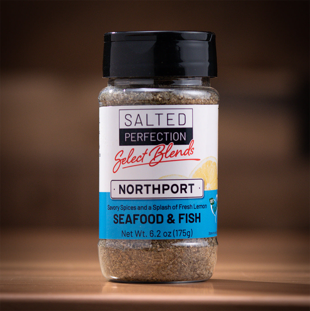 Photograph of Northport Select Blend seasoning - so much more than a rub