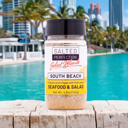 Photograph of South Beach Select Blend seasoning in Miami Beach